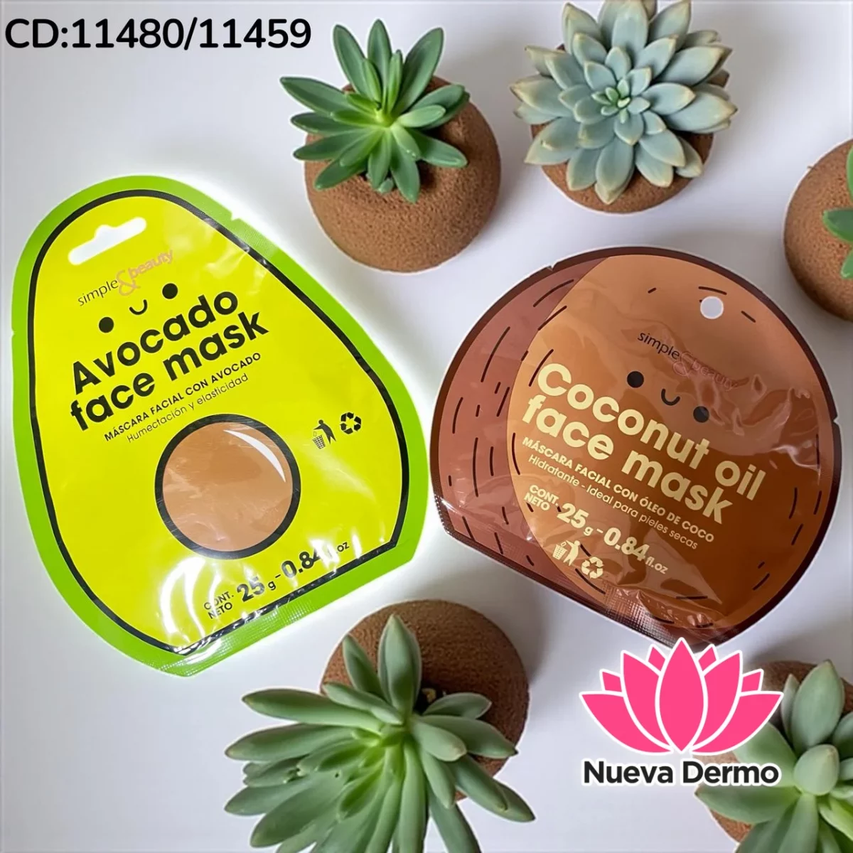 MASCARA FACIAL SIMPLE Y BEAUTY CD:11480/11459 tyll5