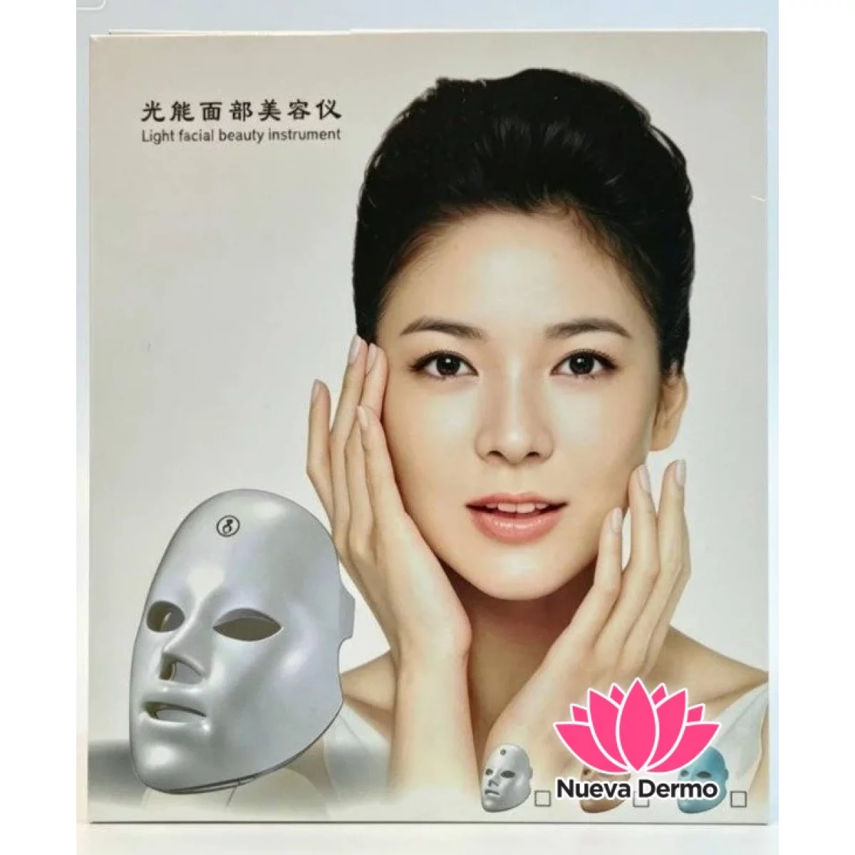 Máscara Led Facial Photo Terapia 7 Colores WH450