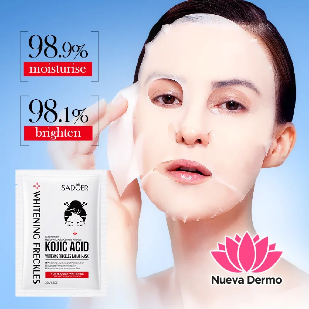 Mascarilla Aclarante Antimanchas con Ácido Kójico 30 G 10476