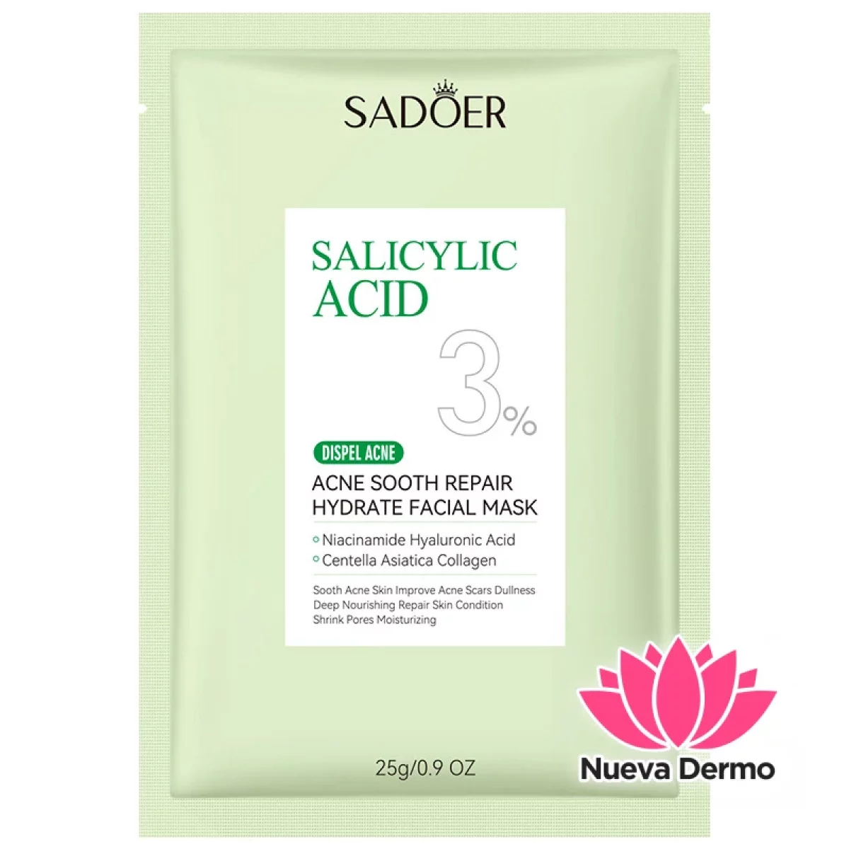 Mascarilla Antiacné Calmante Reparadora E Hidratante 25 G 12630