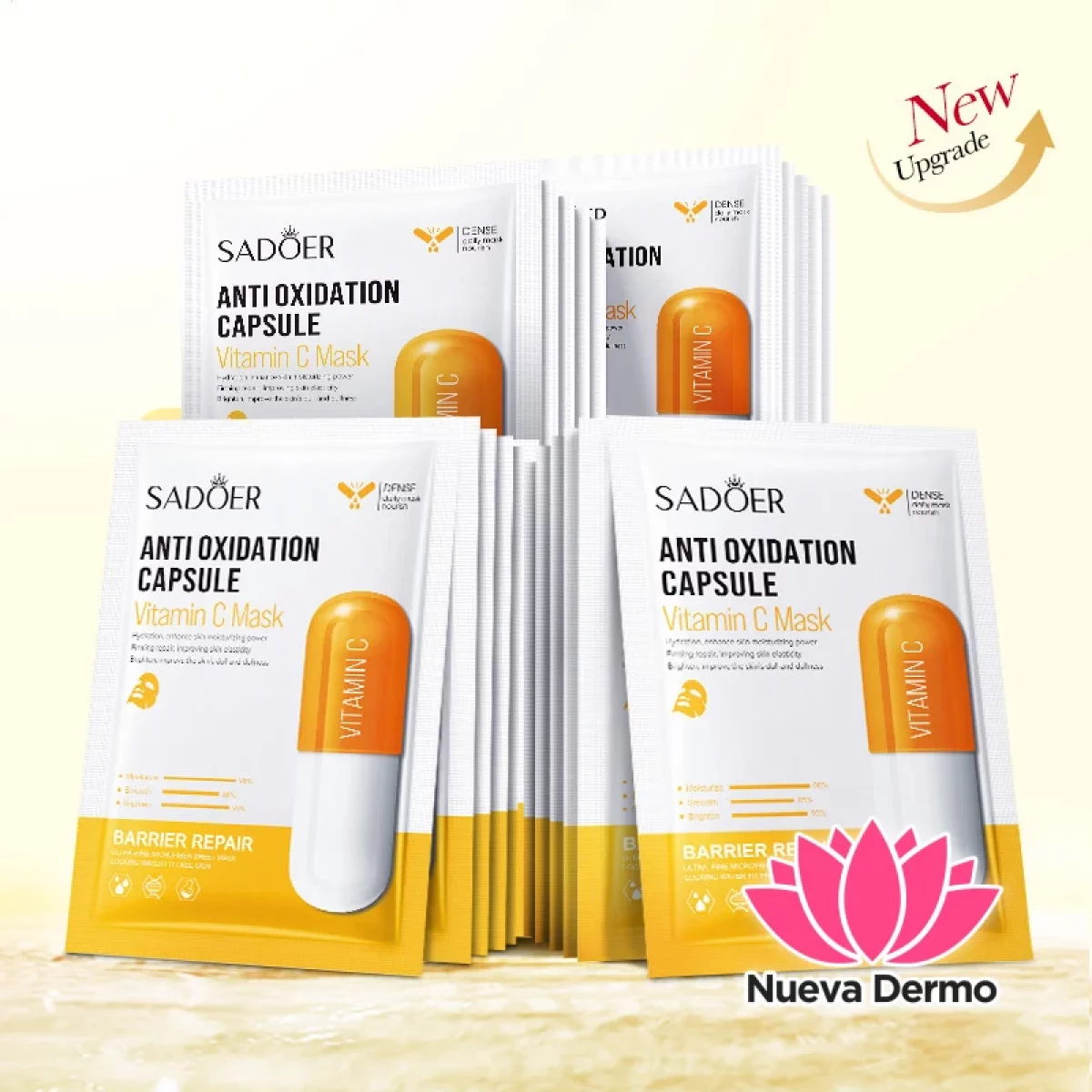 Mascarilla Cápsula Antioxidante E Iluminadora con Vitamina C