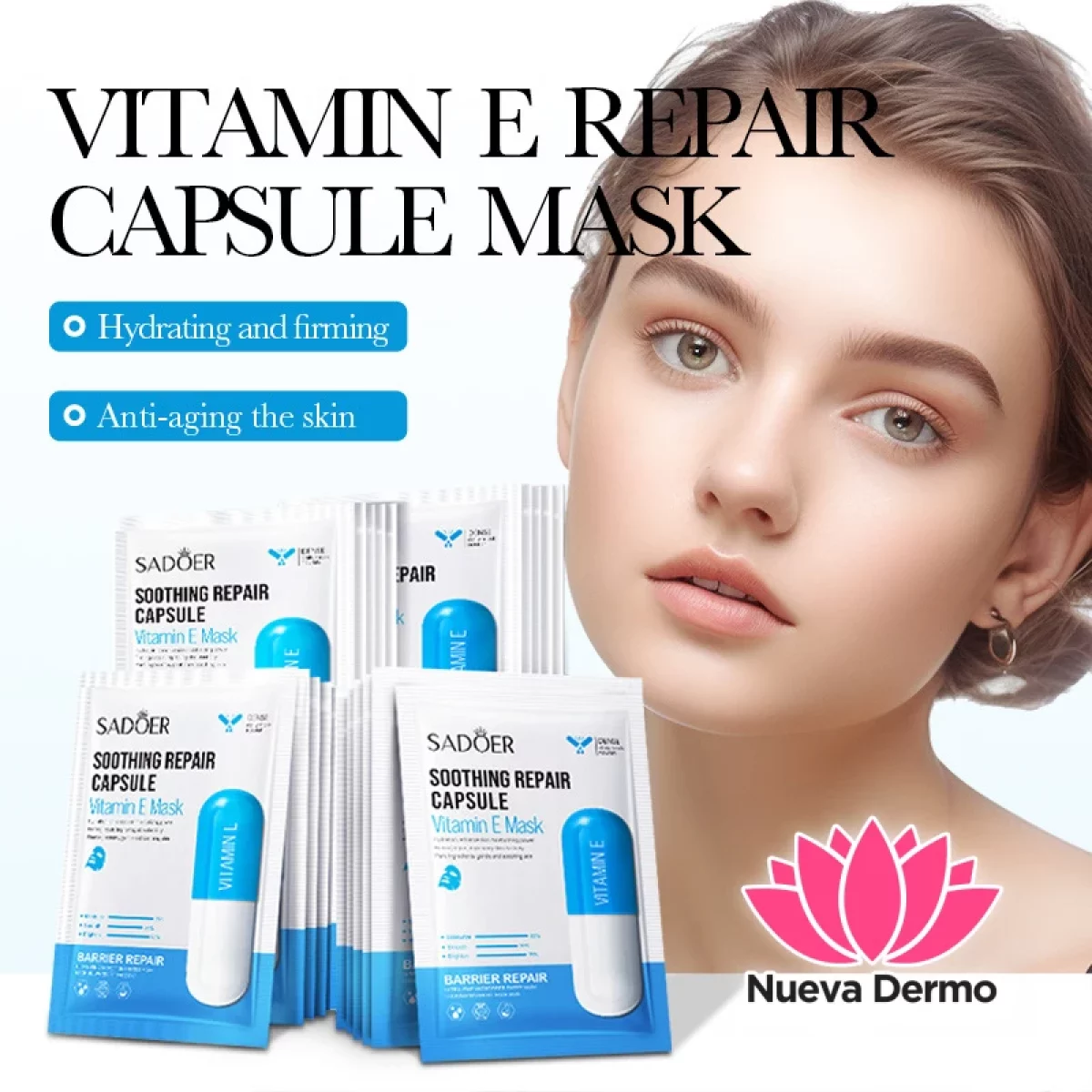 Mascarilla Cápsula Calmante y Reparadora con Vitamina E