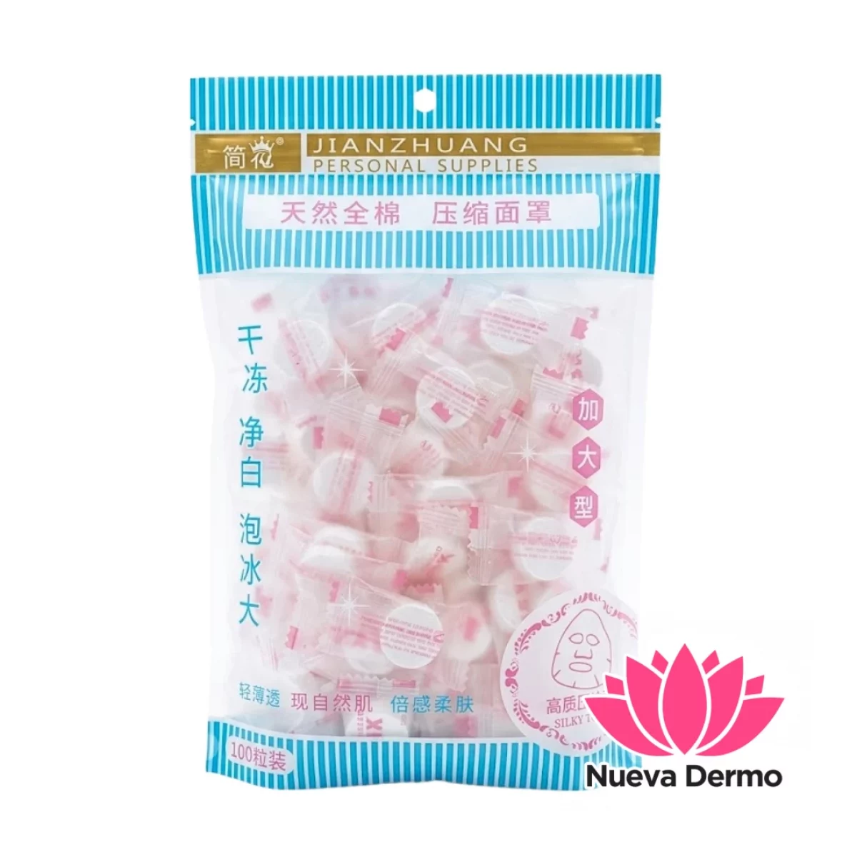 Mascarilla Comprimida Facial Pastilla Capsula X50