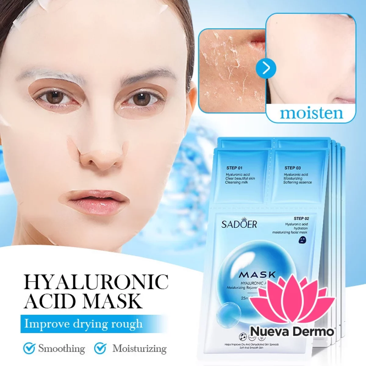 Mascarilla de 3 Pasos con Hialurónico
