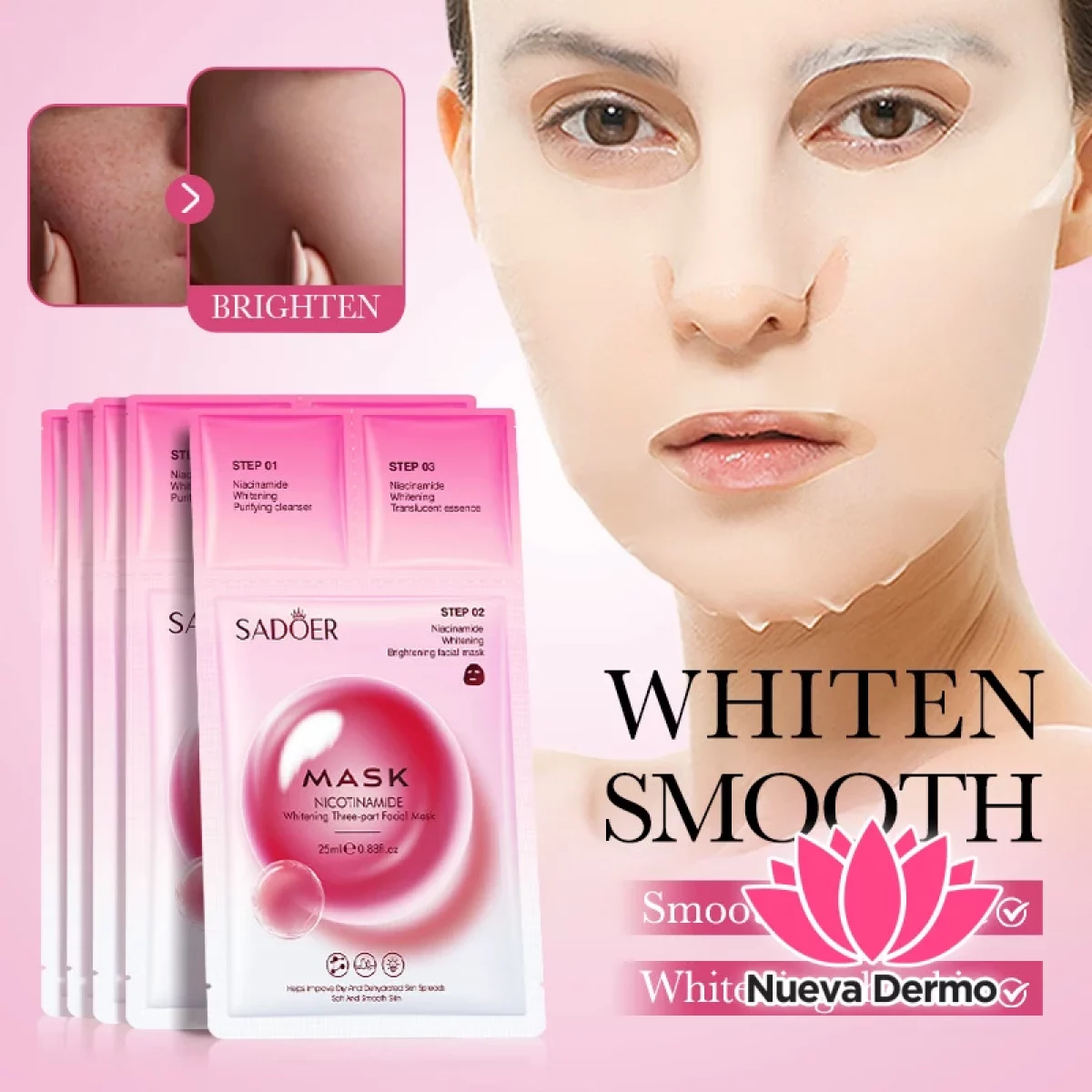 Mascarilla de 3 Pasos con Niacinamida