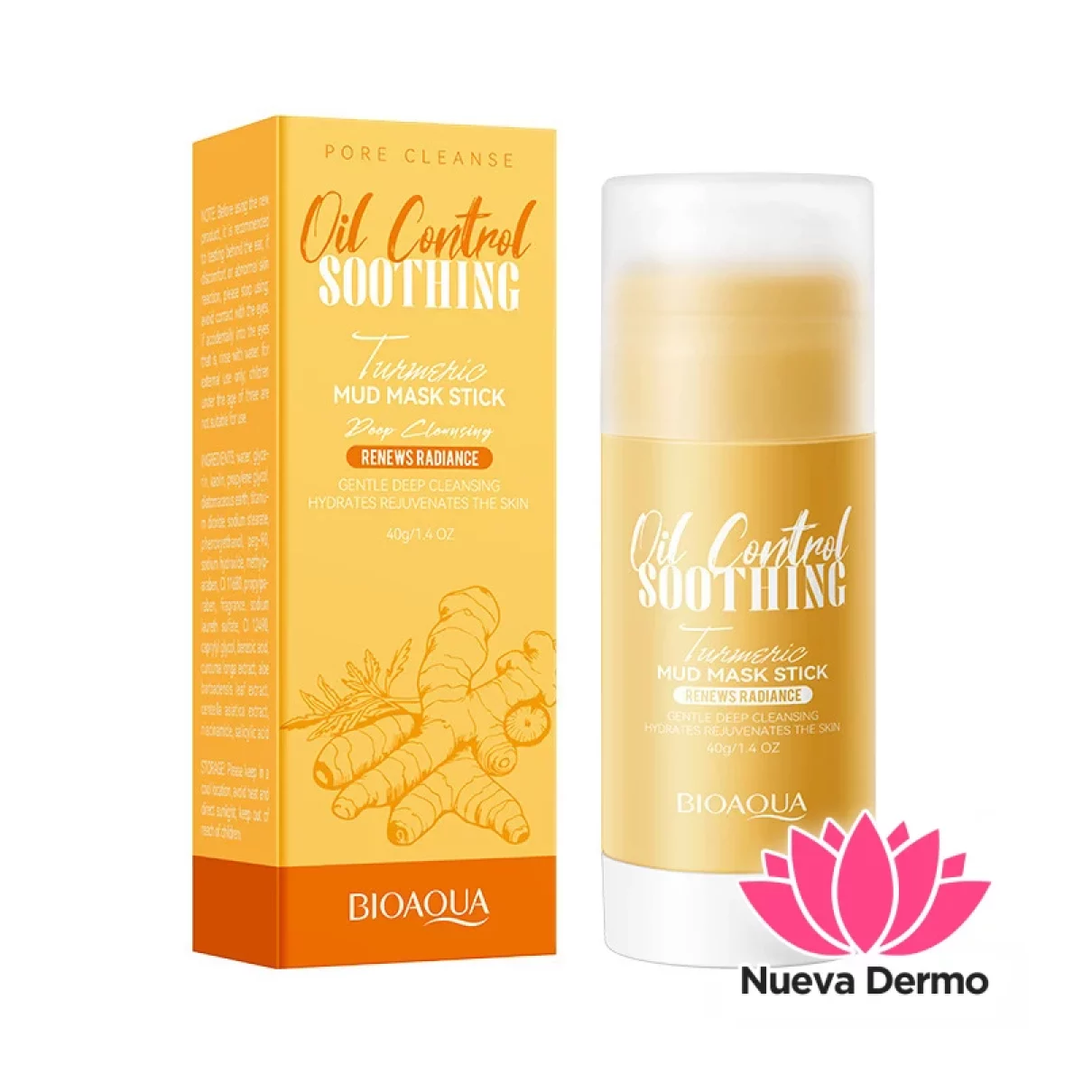 Mascarilla de Arcilla en Stick de Cúrcuma