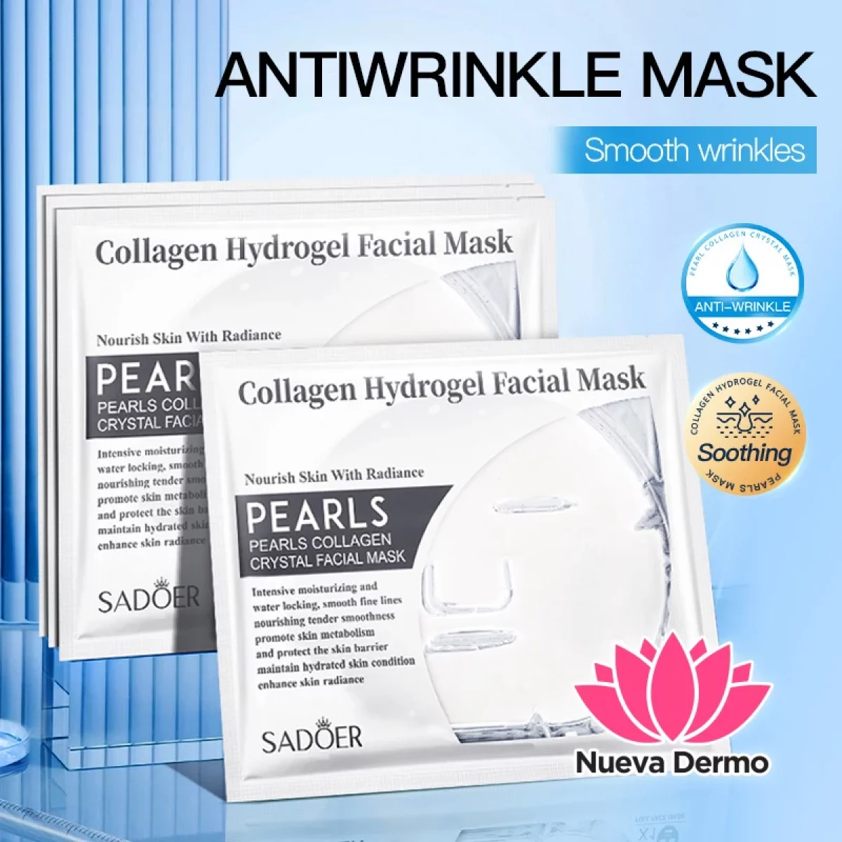 Mascarilla de Cristal con Perla y Colágeno