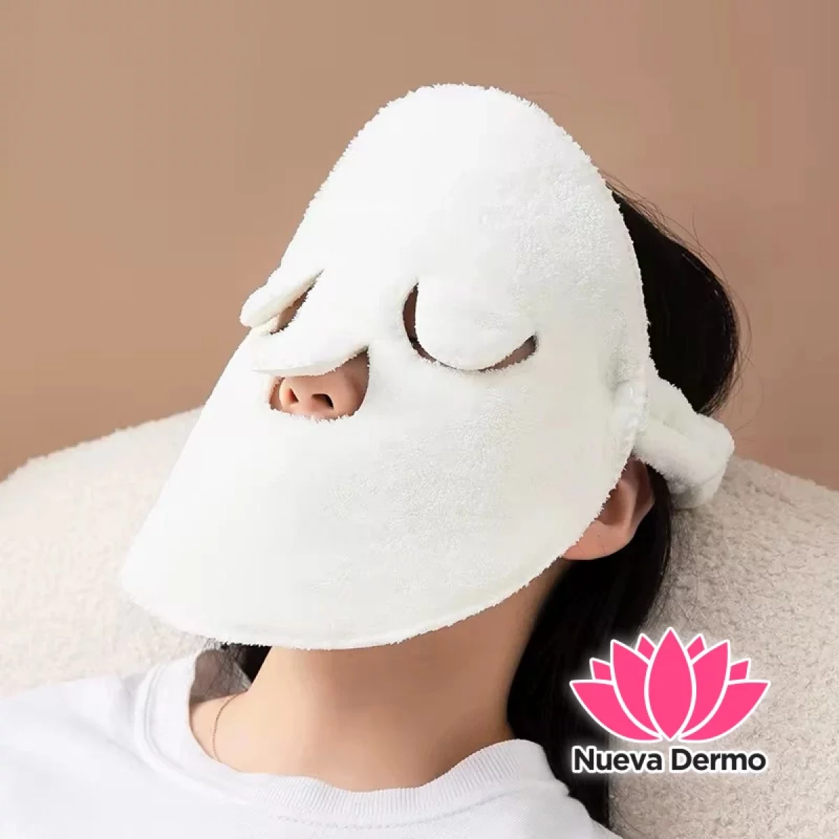 Mascarilla de Toalla Reutilizable Frio/Caliente para Tratamiento Facial #Jun-MJ01