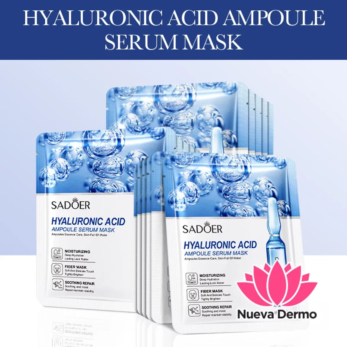 Mascarilla Facial Ácido Hialurónico Hidratación Profunda 25G 51049