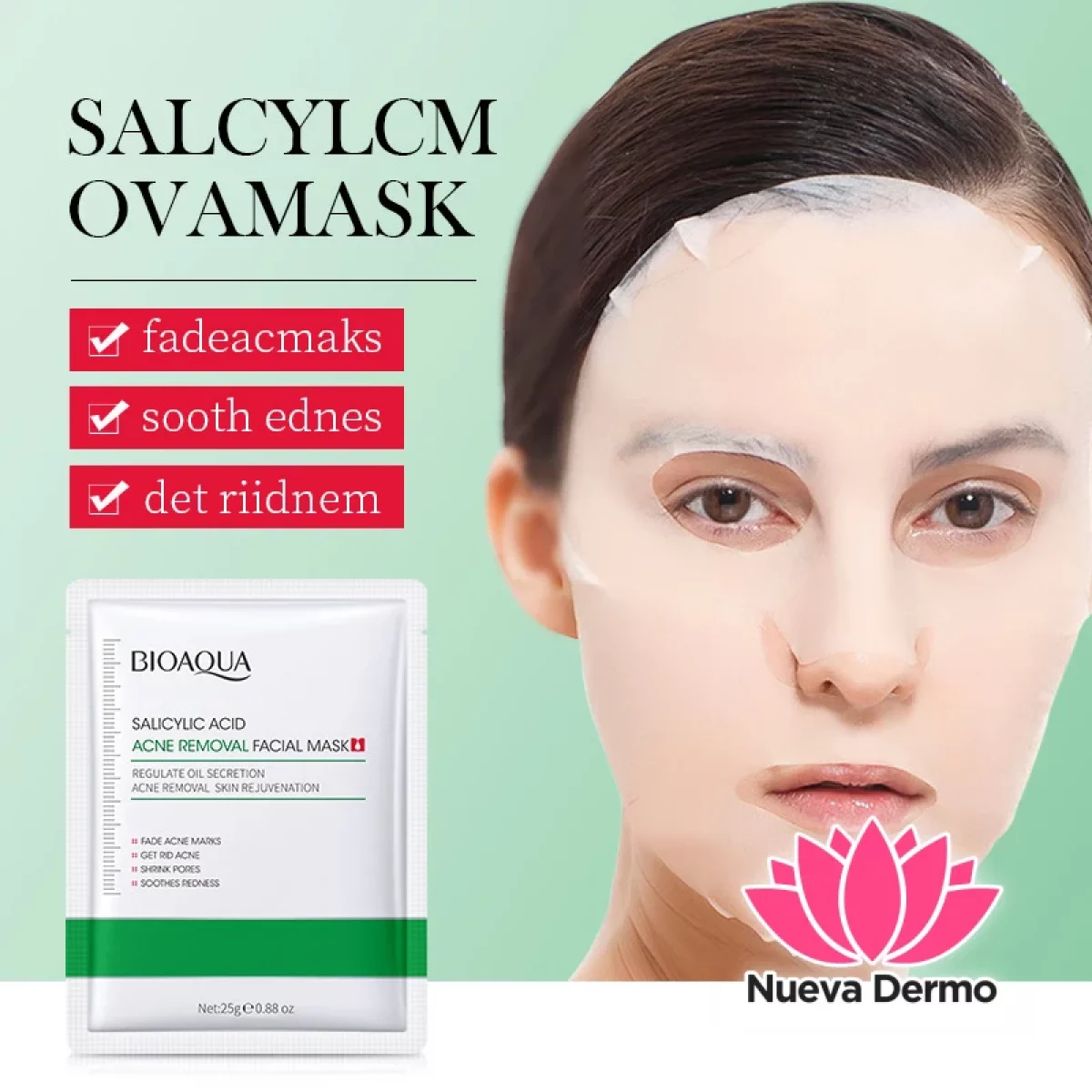 Mascarilla Facial Antiacne con Acido Salicilico