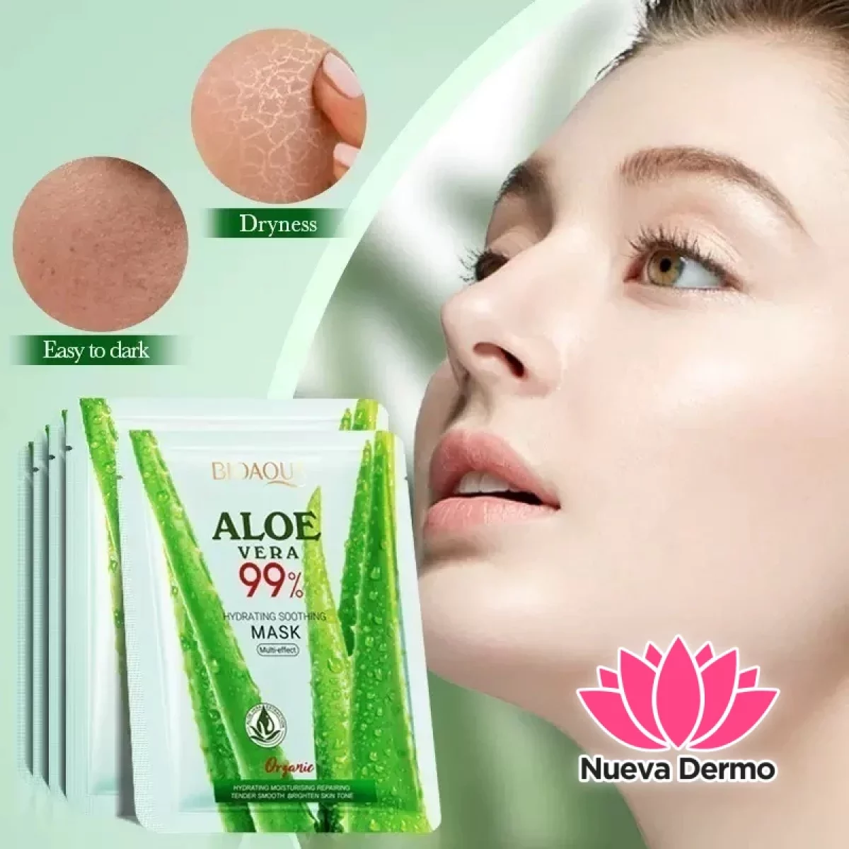 Mascarilla facial de aloe Vera Bioaqua