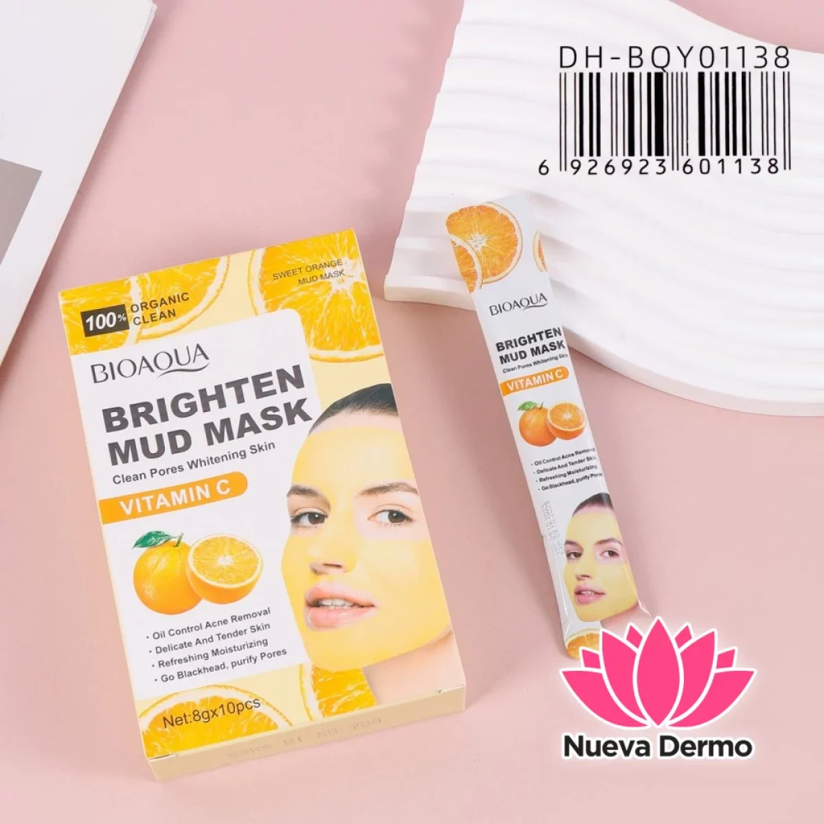 Mascarilla Facial de Arcilla Vitamina C Brighten Mud Mask Dh-BQY01138/601138 Bioaqua