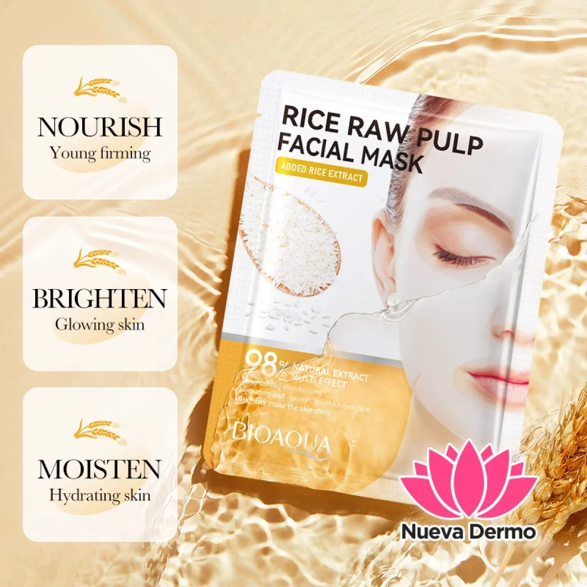 Mascarilla Facial de Arroz y Colágeno 25 G 93529