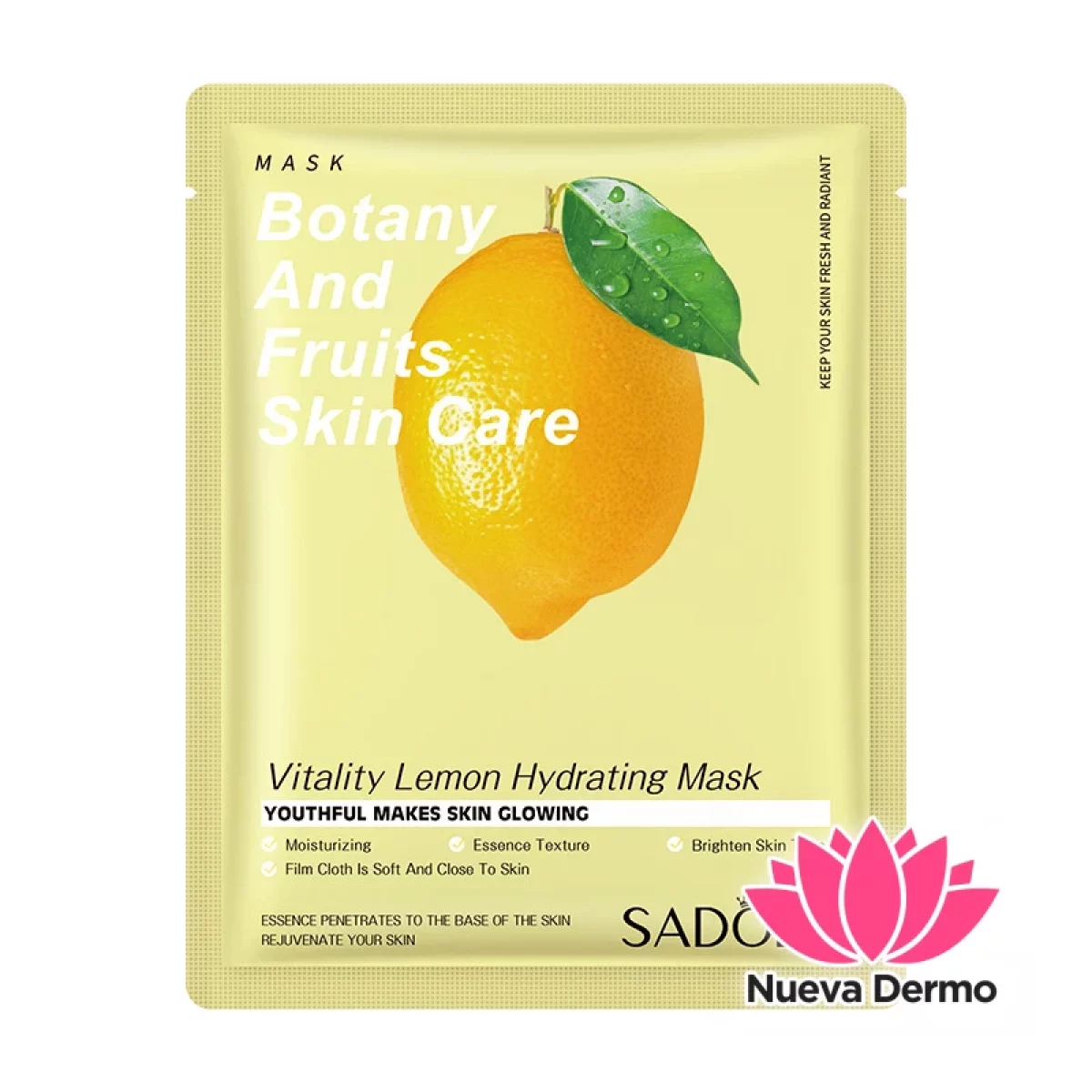 Mascarilla Facial de Limón Hidratante y Refrescante 25G 13682