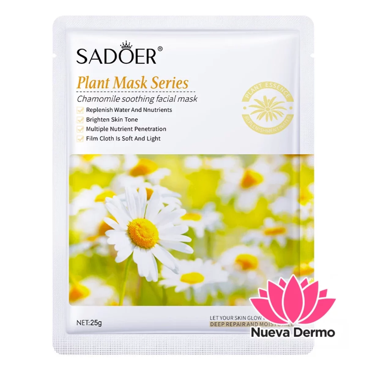 Mascarilla Facial de Manzanilla Calmante E Hidratante 25G 36728