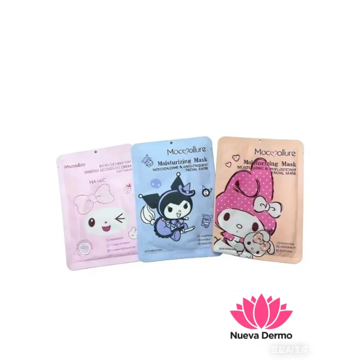 MASCARILLA FACIAL DE VELO SANRIO 1003 1004 1007