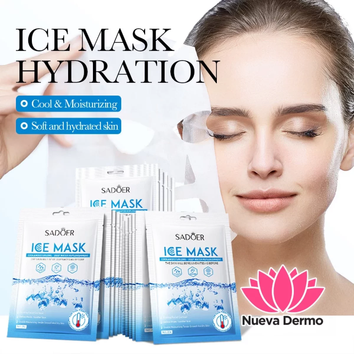 Mascarilla Facial Hidratación Profunda Efecto Helado