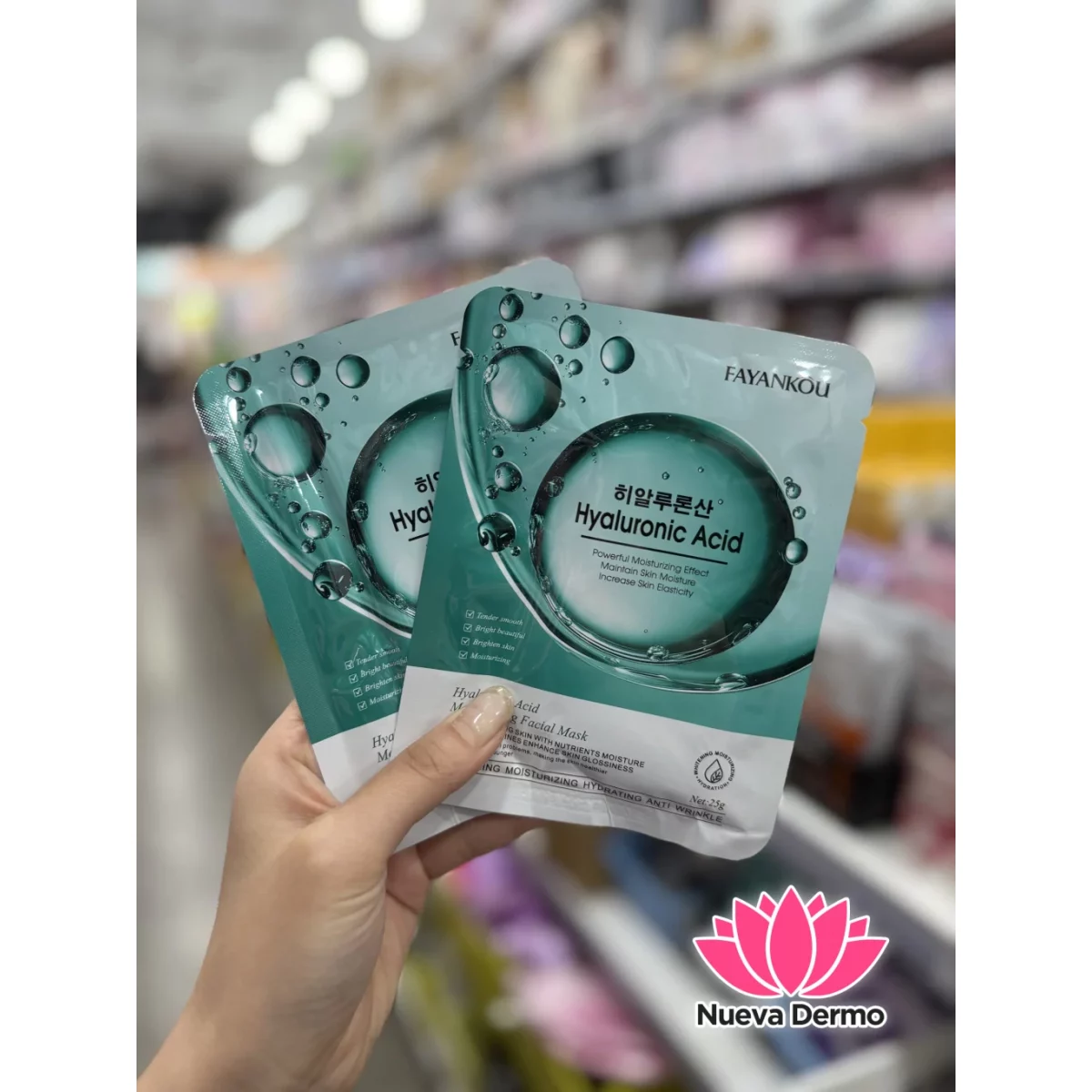 MASCARILLA FACIAL HYALURONIC ACID DE FAYANKOU