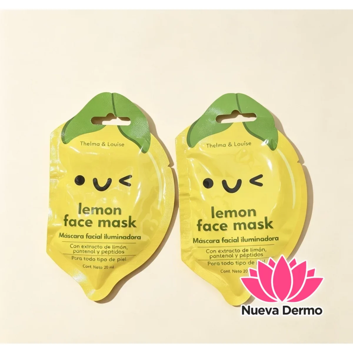 Mascarilla Facial Iluminadora Con Extracto de limón