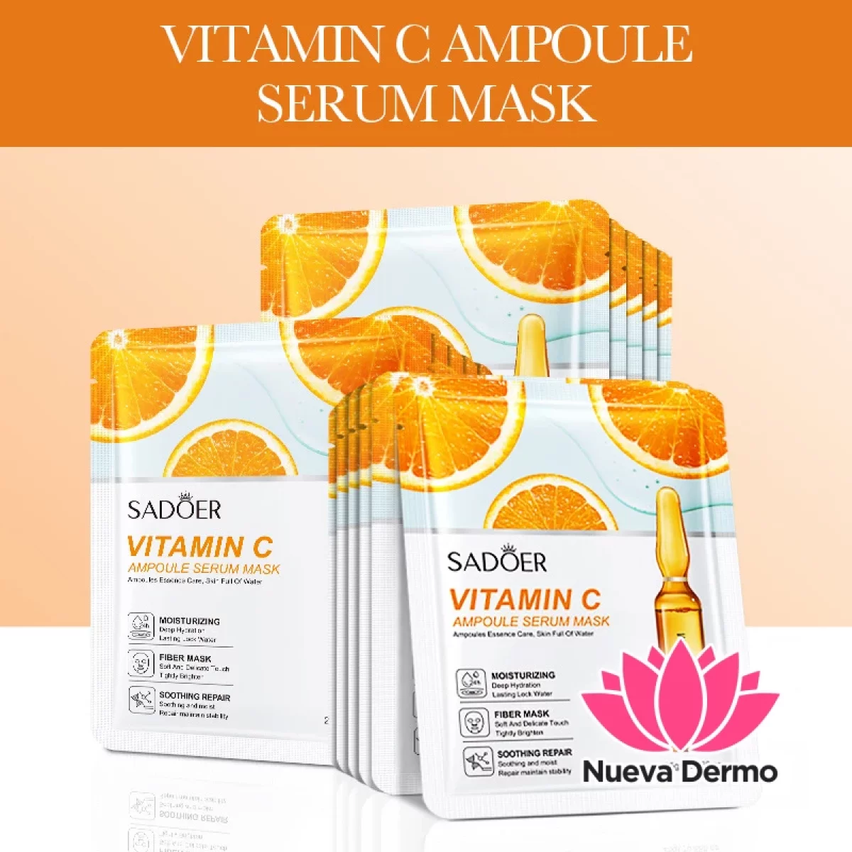 Mascarilla Facial Vitamina C Antioxidante E Iluminadora 25G 51025