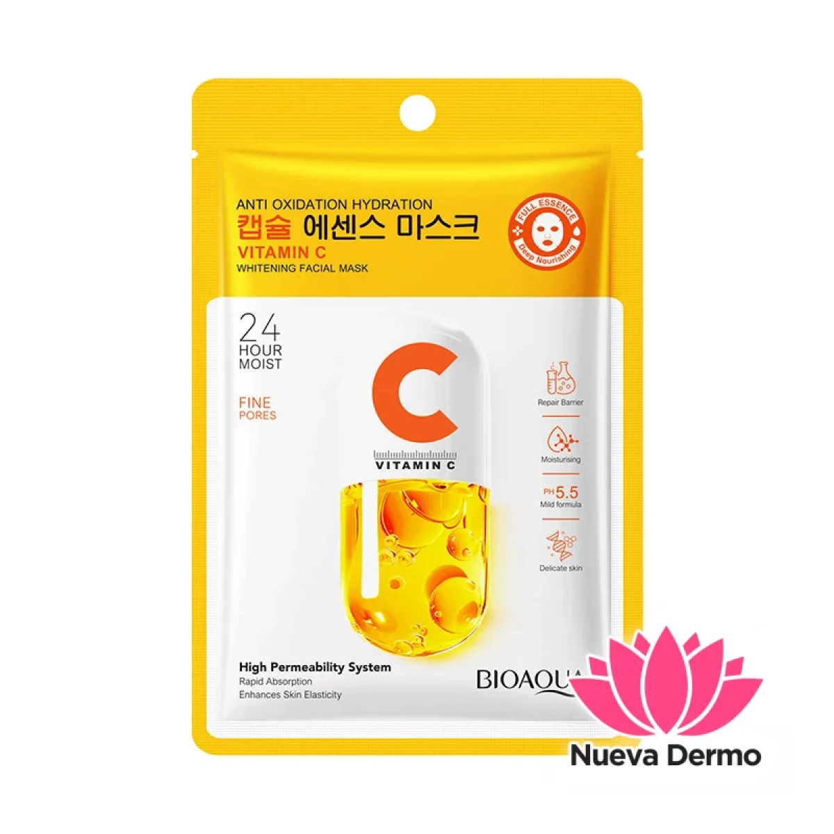 Mascarilla Facial Vitamina C Antioxidante E Iluminadora 25ML 46604
