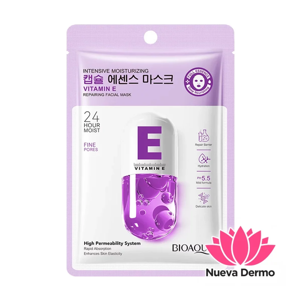 Mascarilla Facial Vitamina E Hidratante y Reparadora 25ML 46628