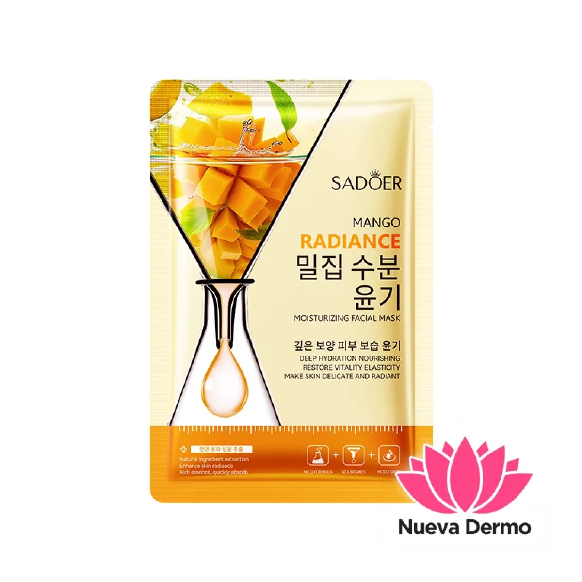 Mascarilla Hidratante E Iluminadora de Mango