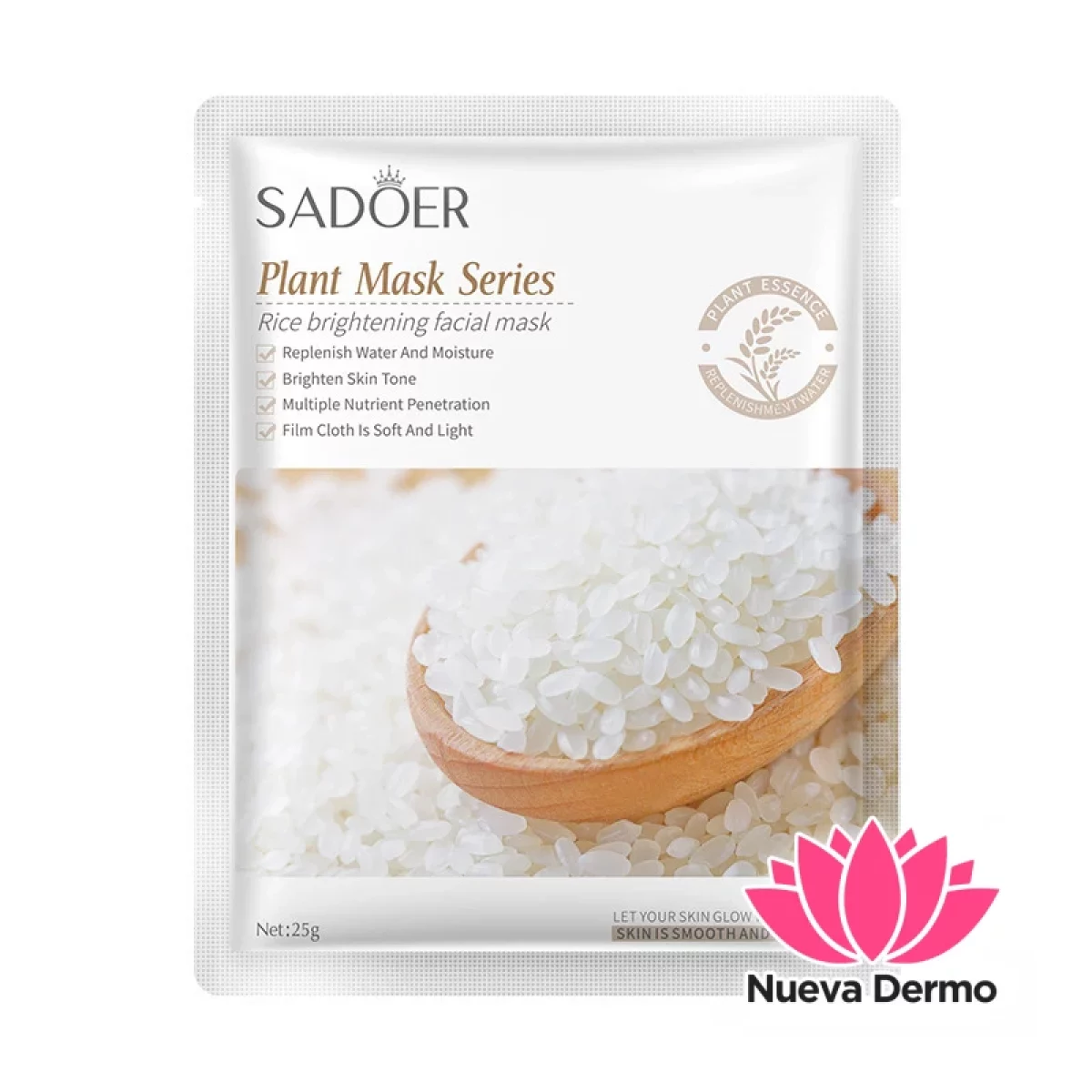 Mascarilla Iluminadora y Hidratante con Arroz 25 G 18335
