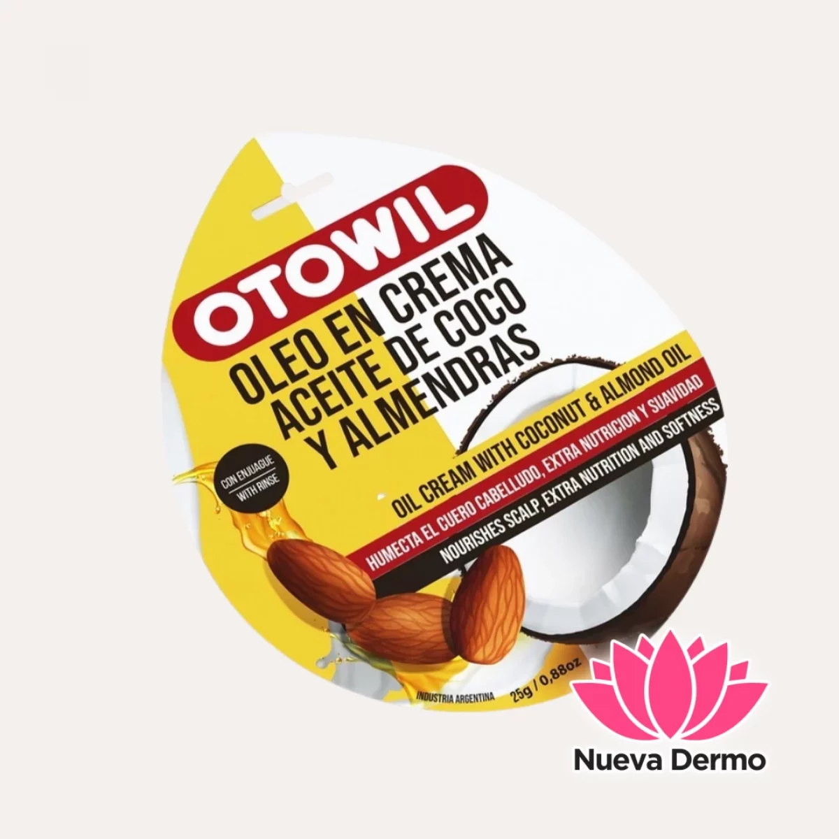 MASCARILLA OLEO EN CREMA – CON ACEITE DE COCO Y ALMENDRAS