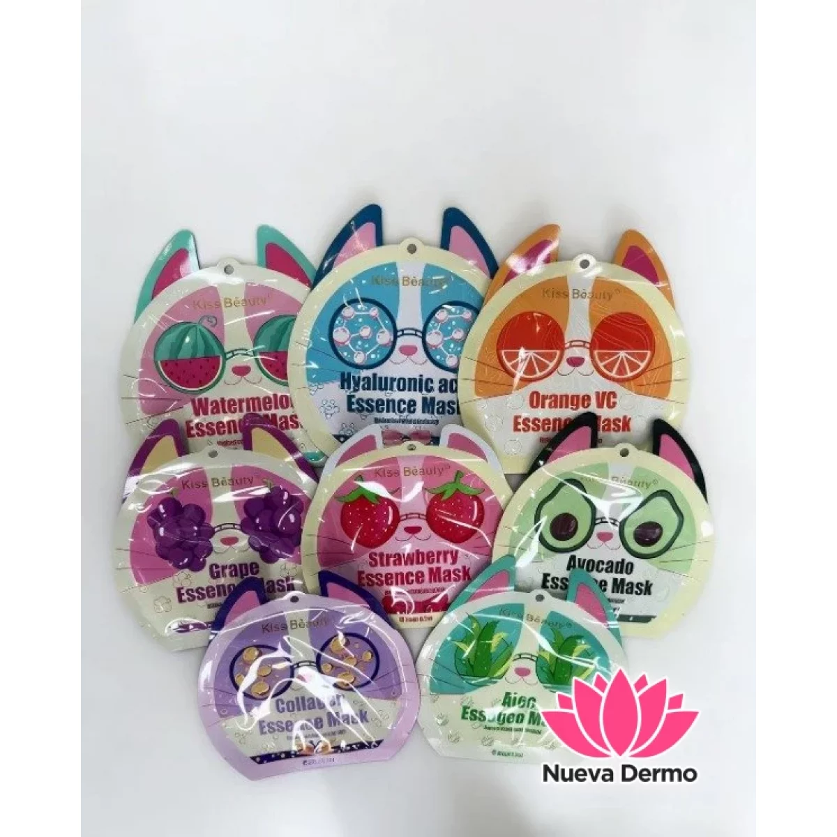 MASCARILLA VELO GATO KISS BEAUTY FRUTALES KA1483