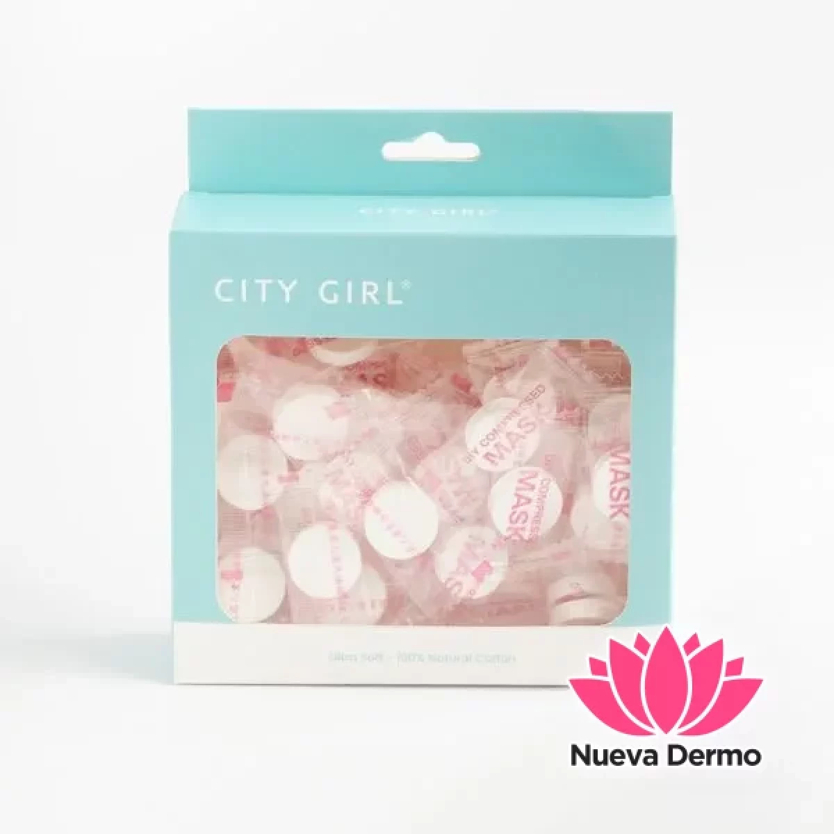 MASCARILLAS COMPRIMIDAS 50U- CITY GIRL x2