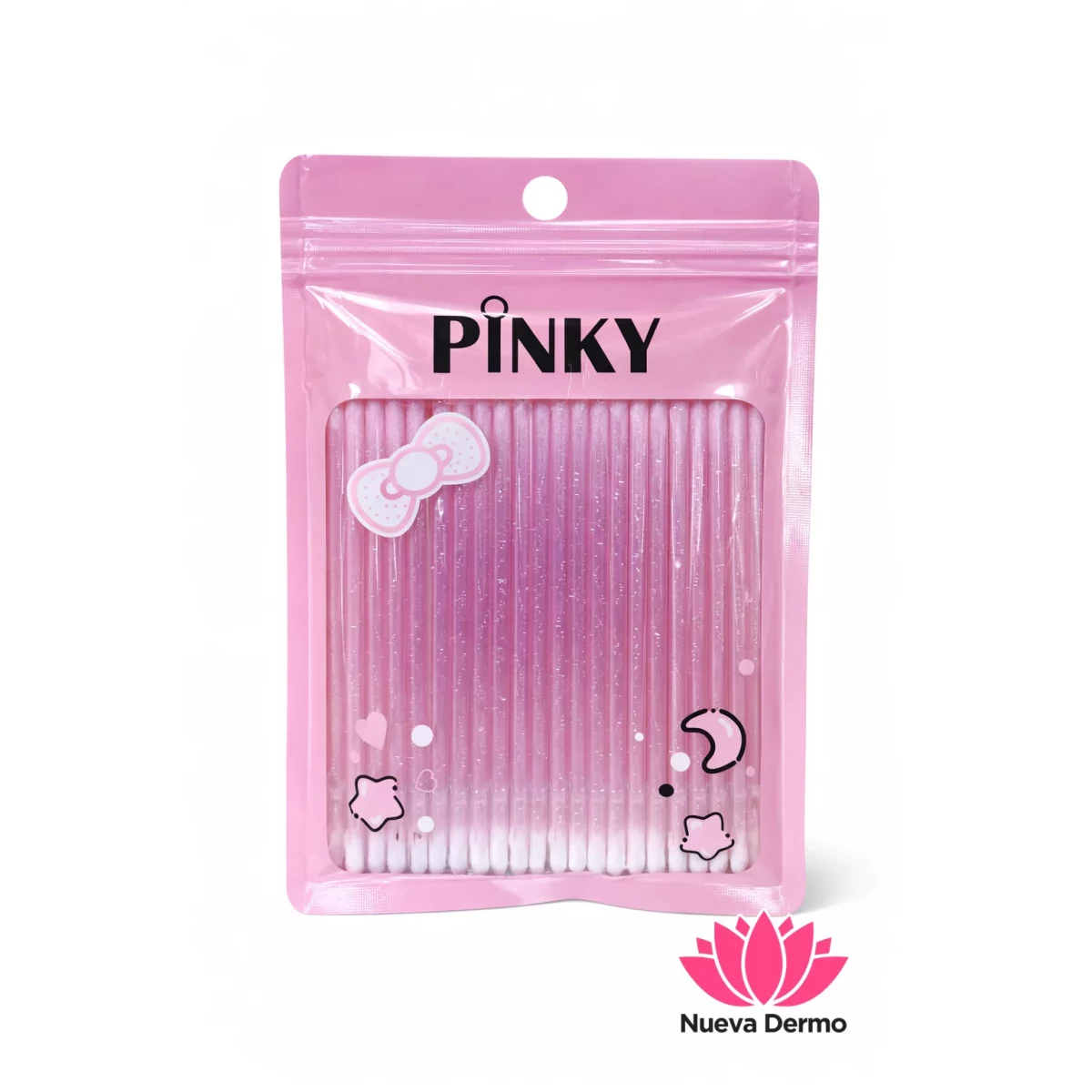 Micro Hisopos Glitter Pinky Pky-B021-10