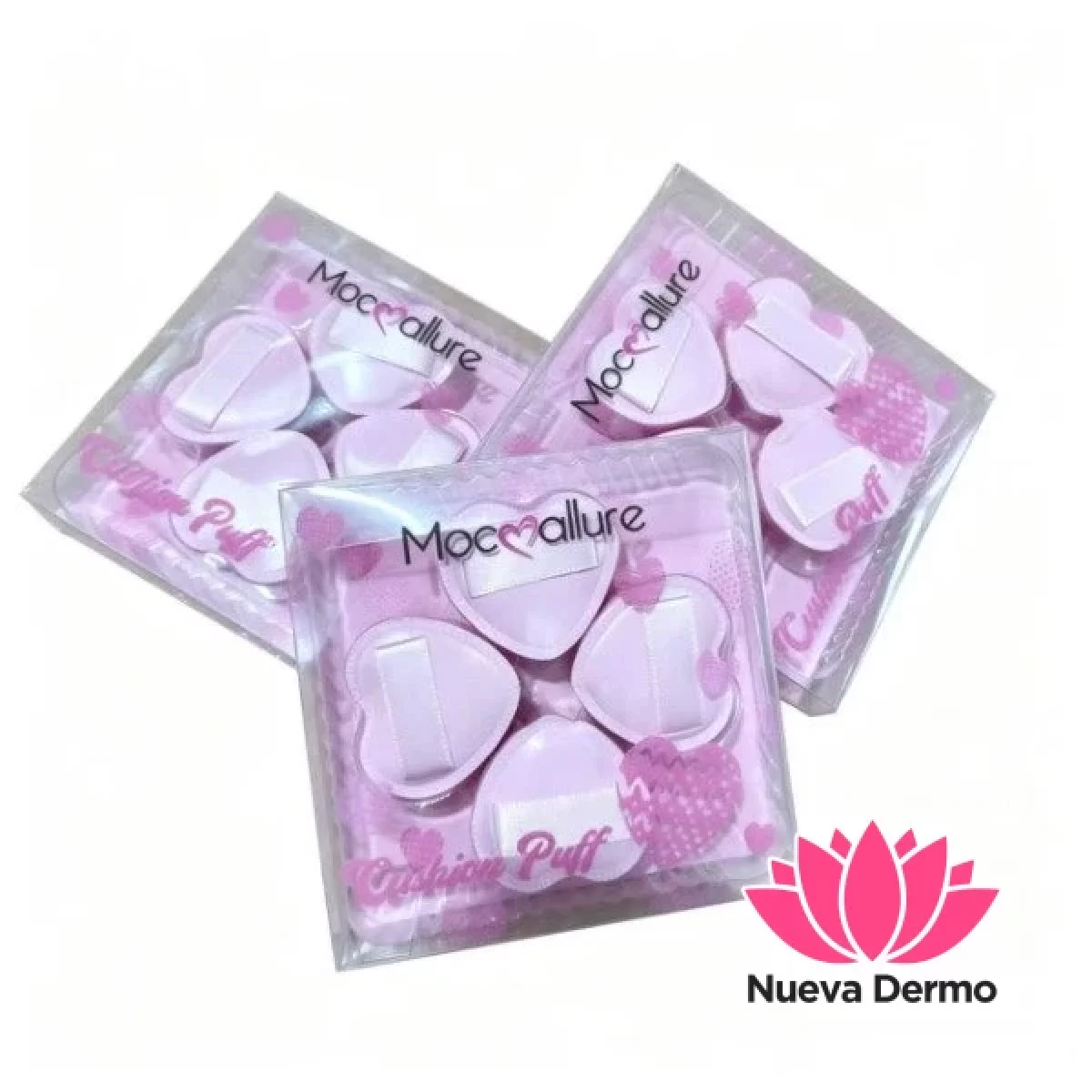 MINI ESPONJA DE MAQUILLAJE X4U ROSA FF129