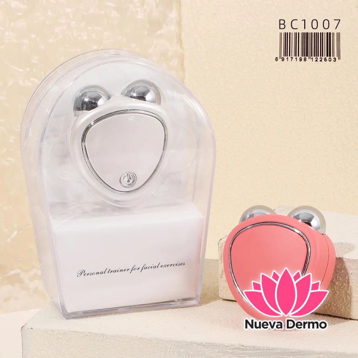 Mini Masajeador Facial Microcorriente Doble Cabezal Lifting BC1007/22503