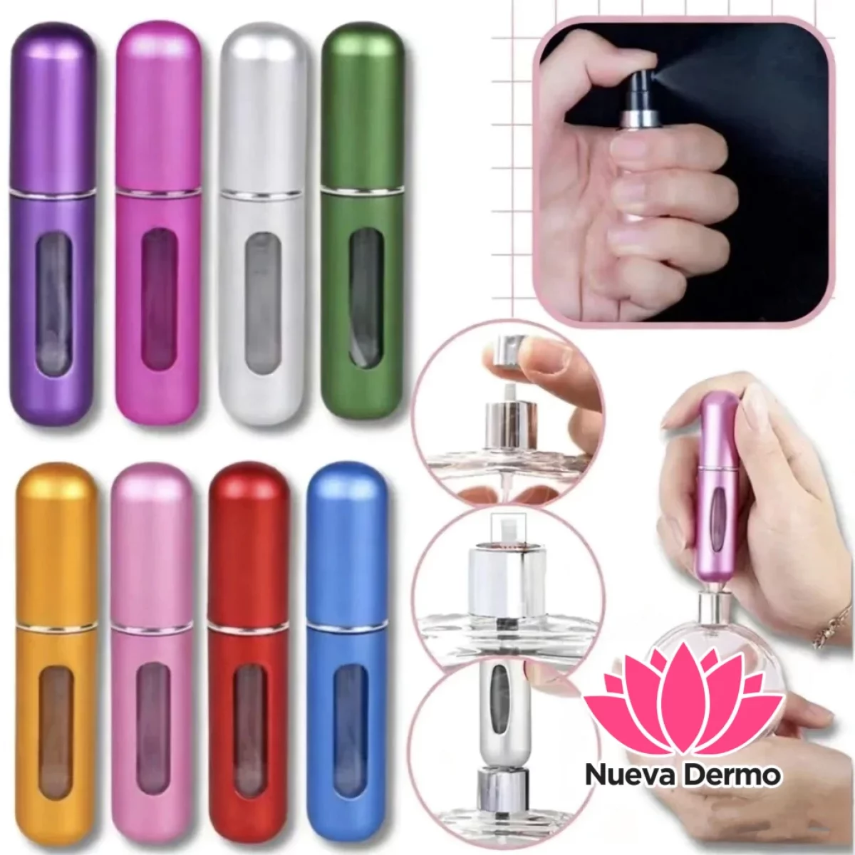 MINI PERFUMERO PORTAlL RECARGABLES 5ML