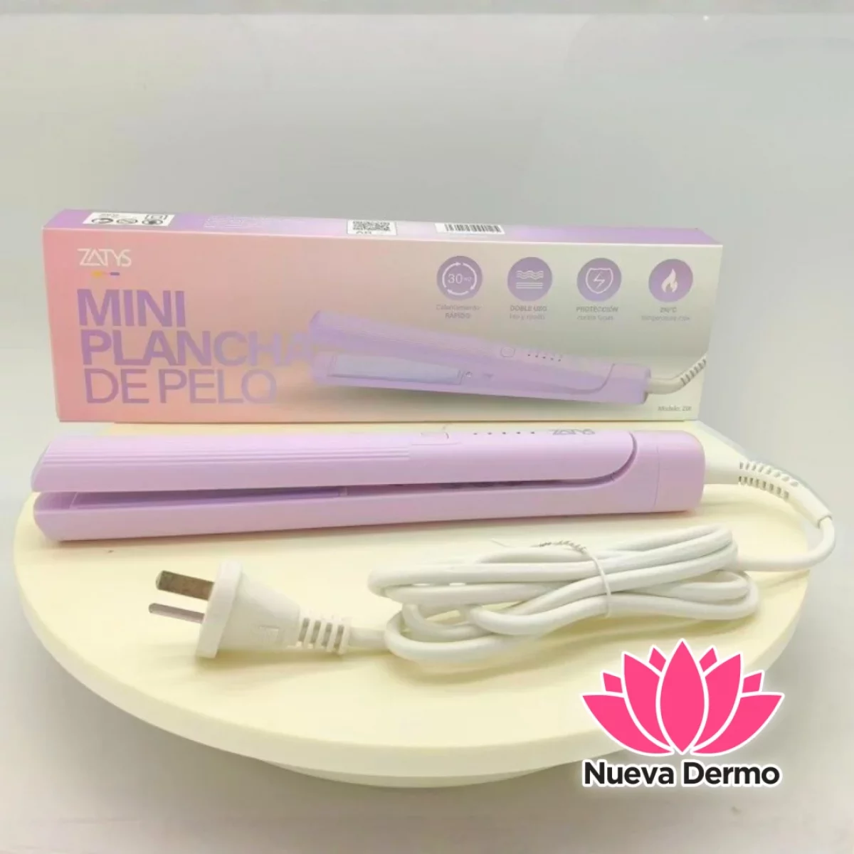 MINI PLANCHITA DE PELO LILA O ROSA – ZATYS LILA