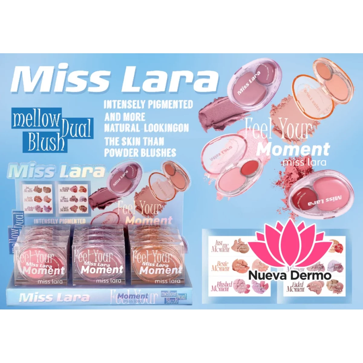 MISS LARA MELLOW DUAL BLUSH FEEL YOUR MOMENTO MS-292 6973267331498
