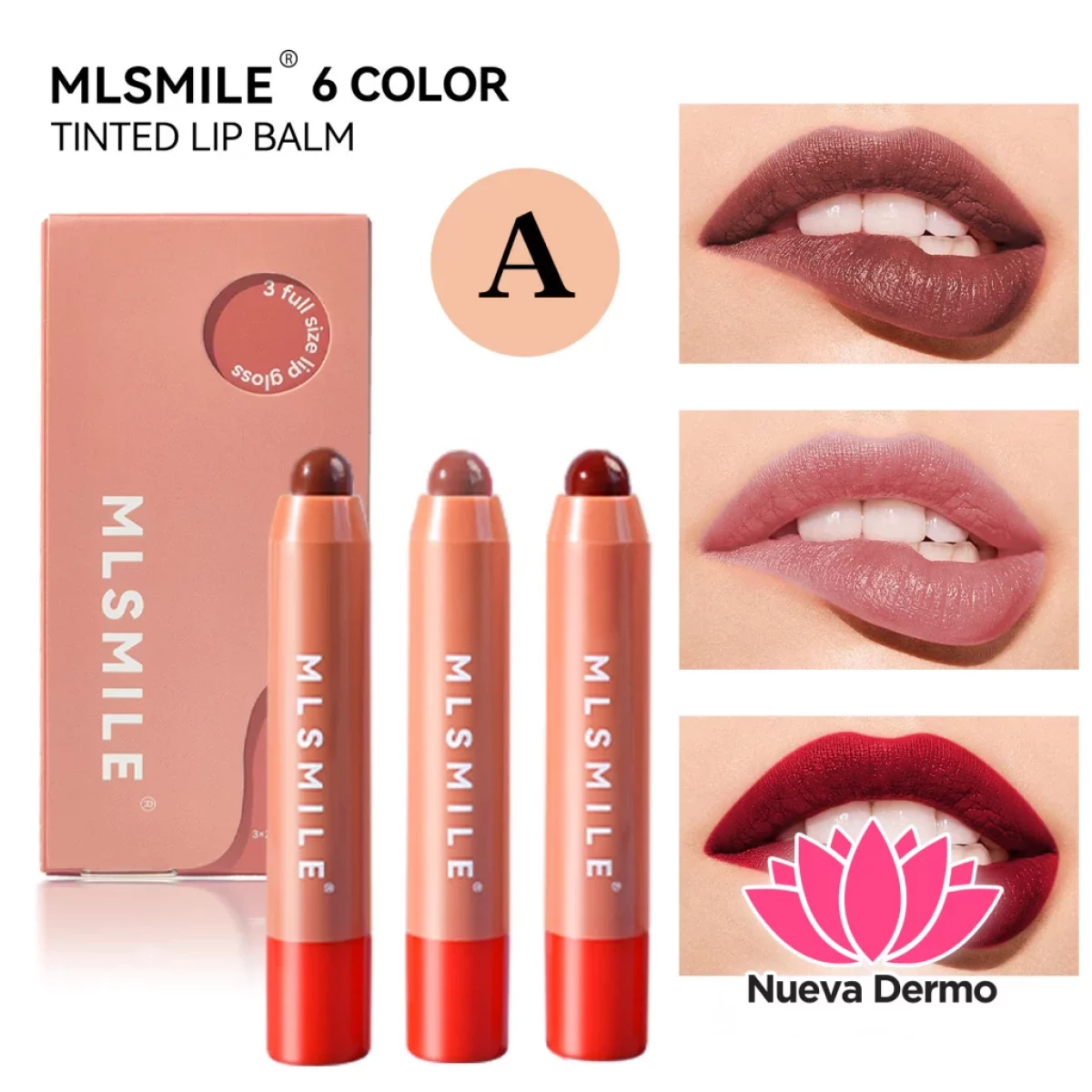 mlsmile tinde lip balm kit x3pcs MG-415 6976202170299