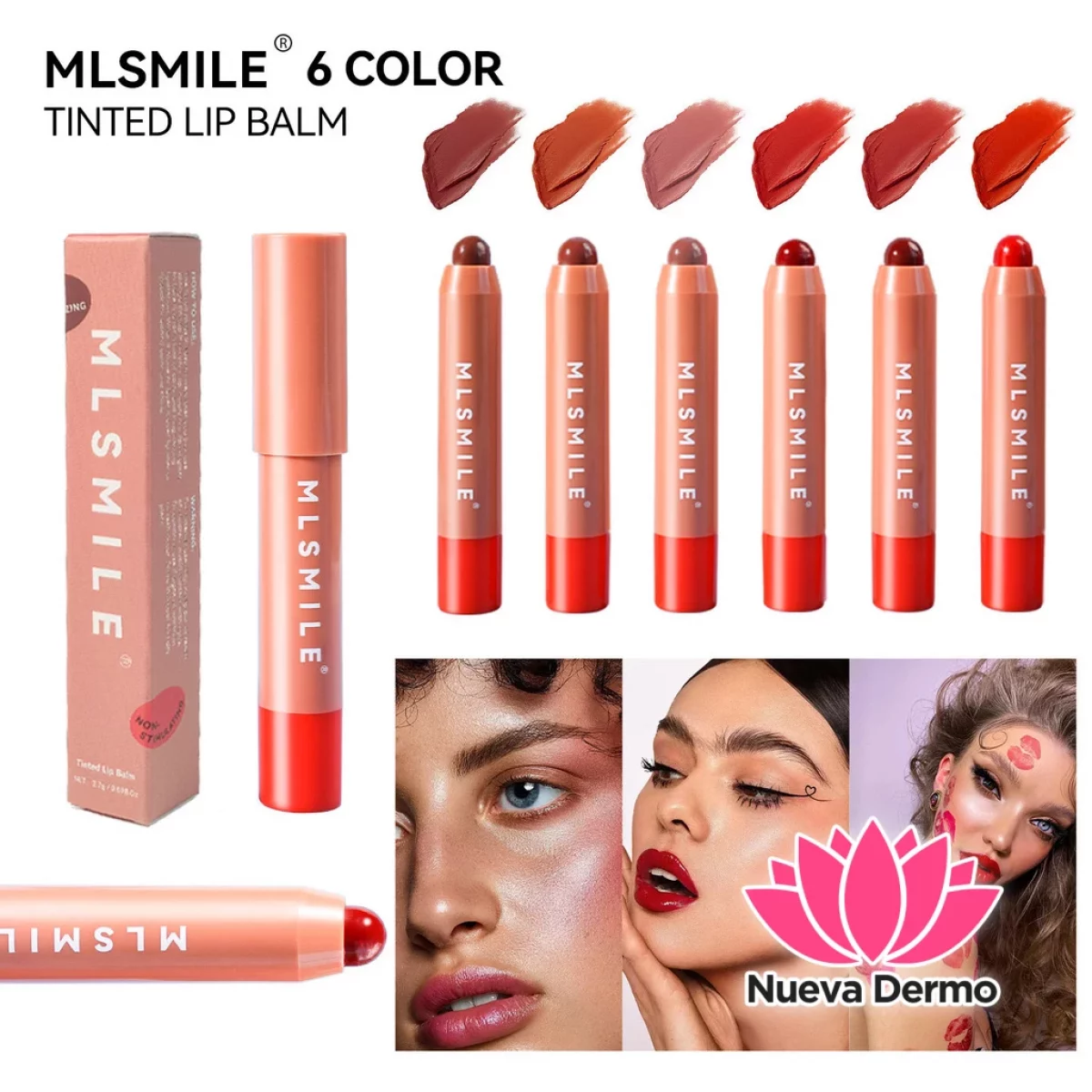 MLSMILE TINDED LIP BALM C35C03/MG-414 - 6976202170282