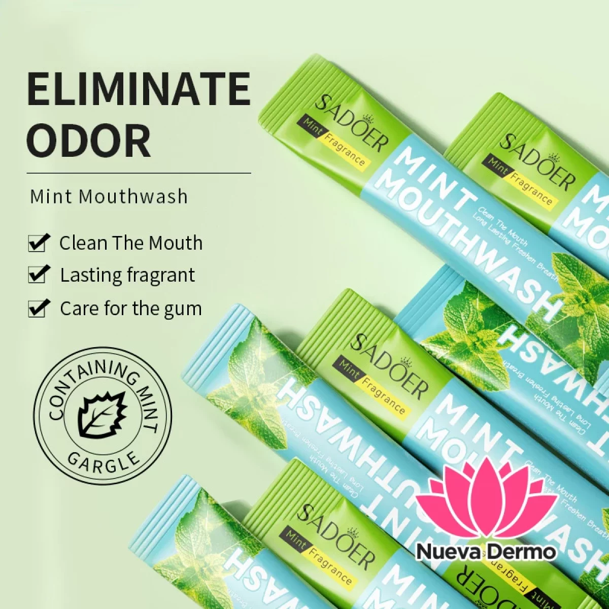 Monodosis Enjuague Bucal con Aroma a Menta 10ML