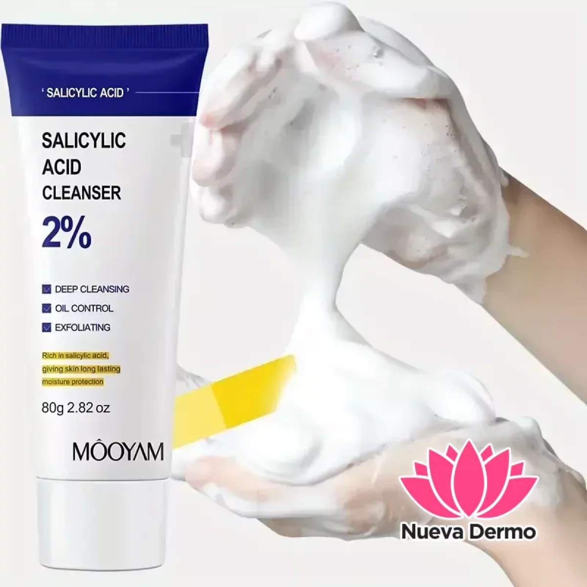 MOOYAM 2% Salicylic Acid Cleanser-Ceramide and Niacinamide