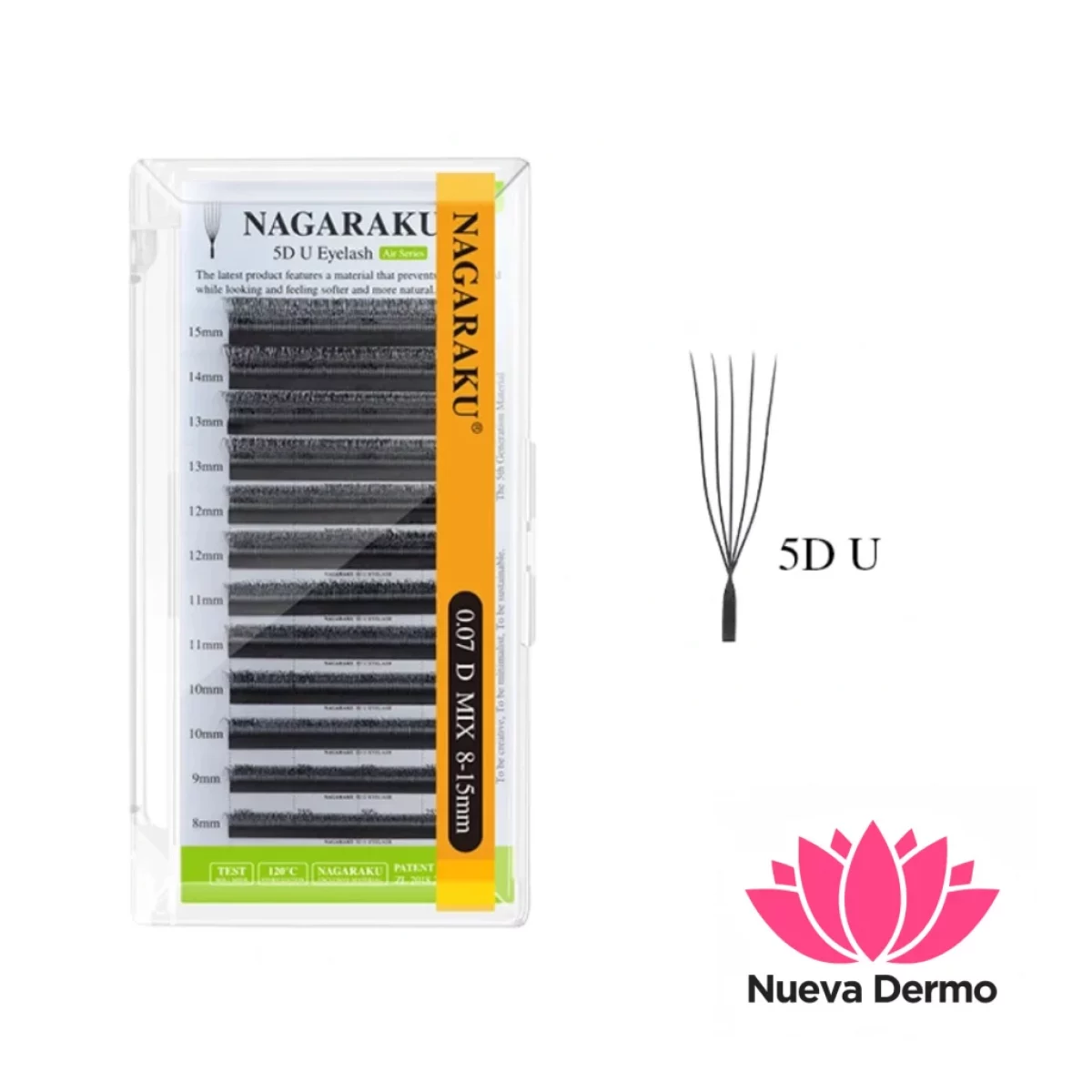 Nagaraku 5D - u - 0,07 Curva "D" - Medida Única y MIX 8-15MM