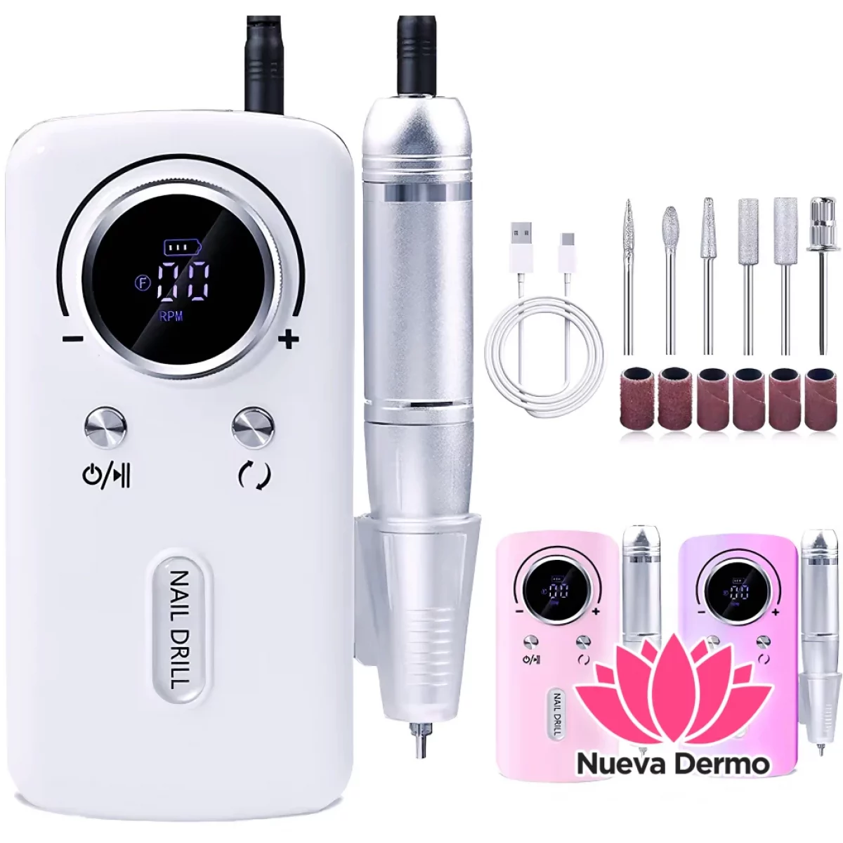 Nail drill machine torno INALAMBRICO V1...