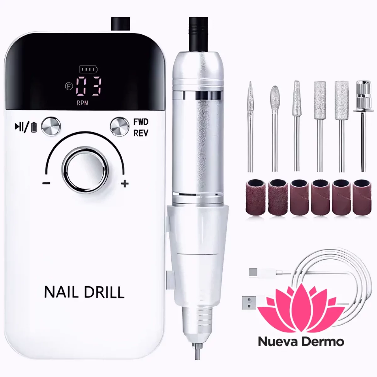 Nail drill machine torno INALAMBRICO V6...