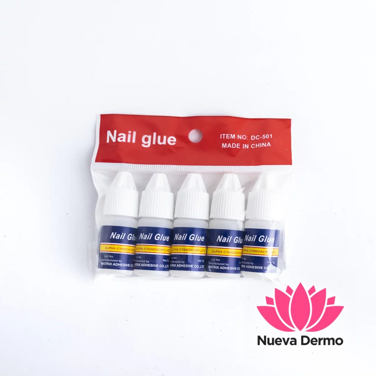 NAIL GLUE PEGAMENTO PARA PRESS ON – PACK x 5