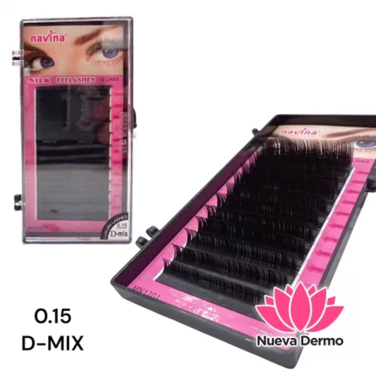 Navina Extensiones Pestañas Peloxpelo 0.15 D-MIX