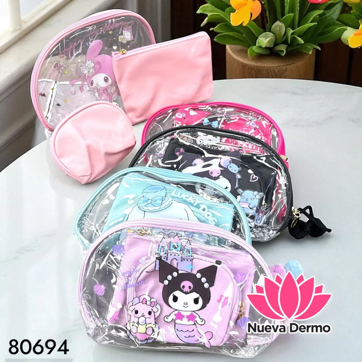 NECESER PORTA COSMETICOS 3PCS KUROMI 80694
