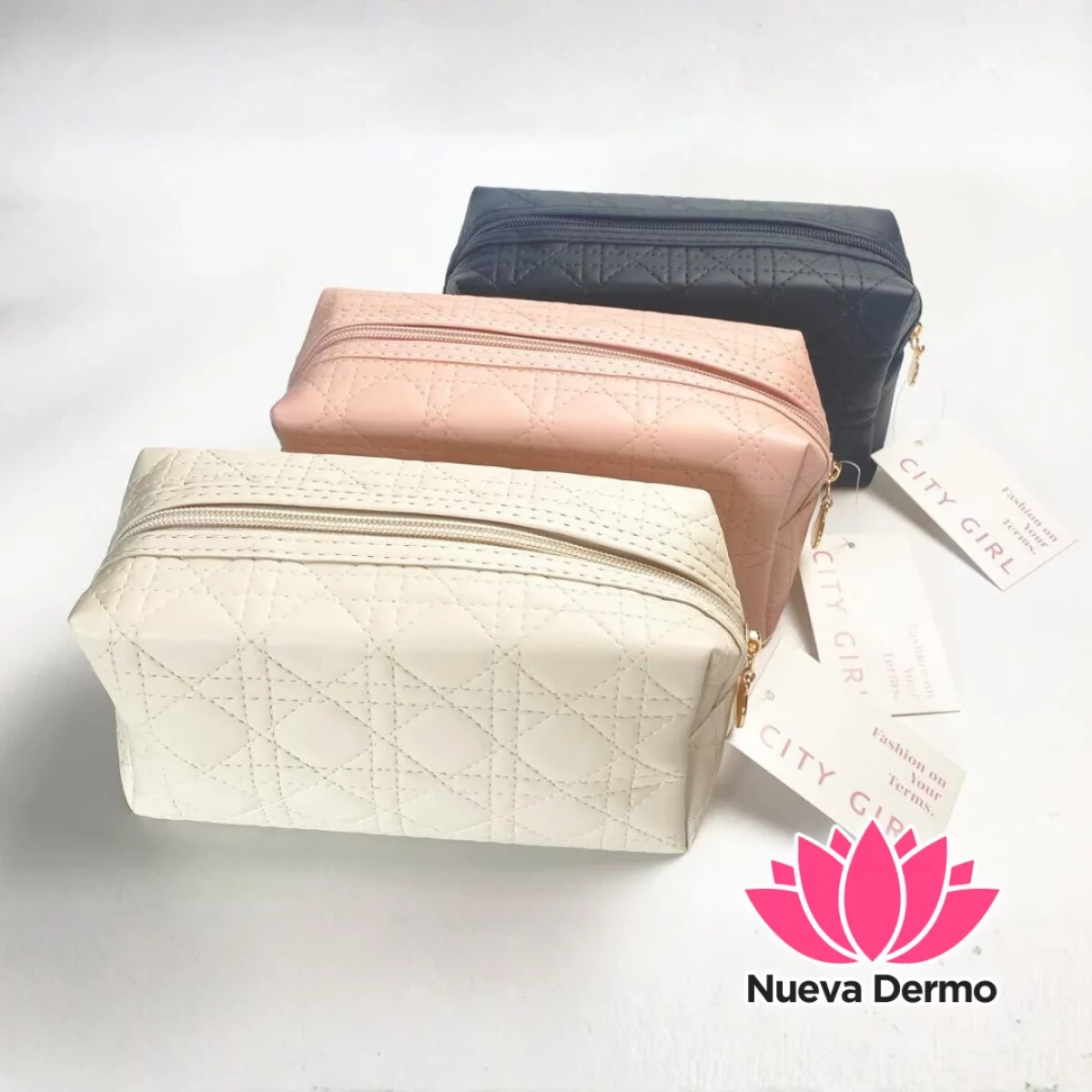 NECESER / PORTA COSMÉTICOS ROMBOS – CITY GIRL