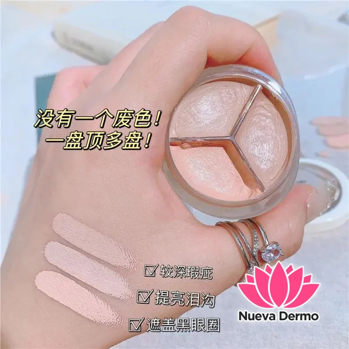NOVO CLEAN AND LIGHT TRI-COLOR CONCEALER NOVO5806 MG-10098 6974499292410
