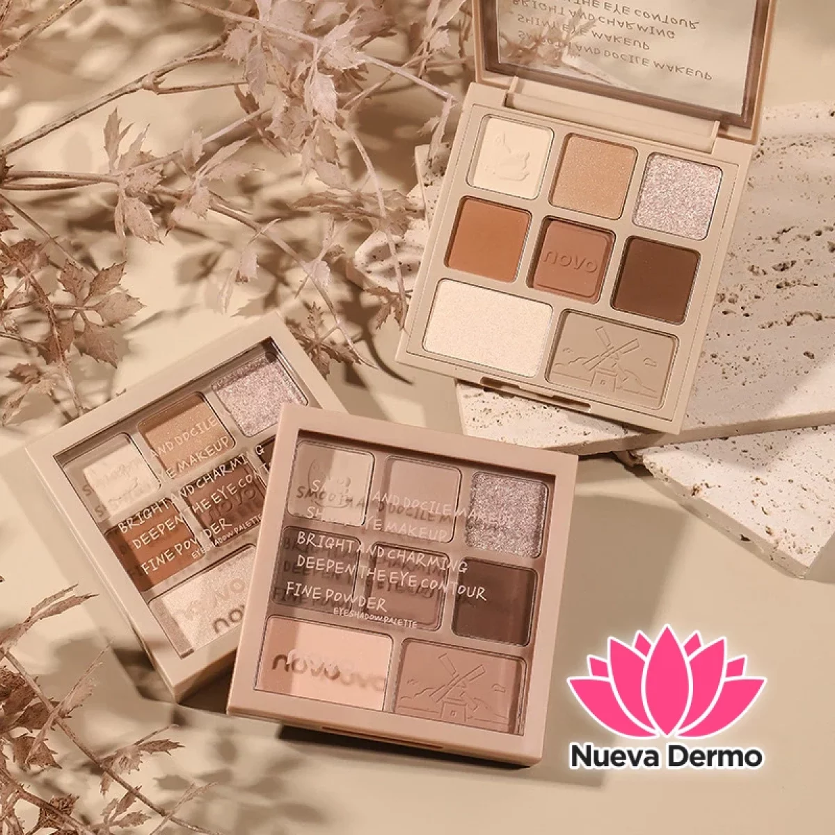 NOVO EYESHADOW PALETTE OF EIGHT COLORES NOVO5604 MG-10091 6974499290898